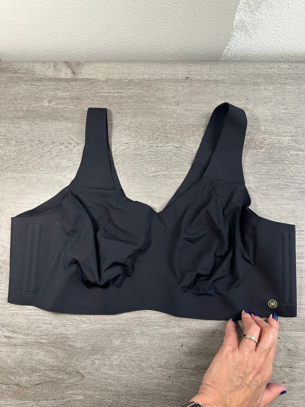 Honeylove V-Neck Bra Black 3X
